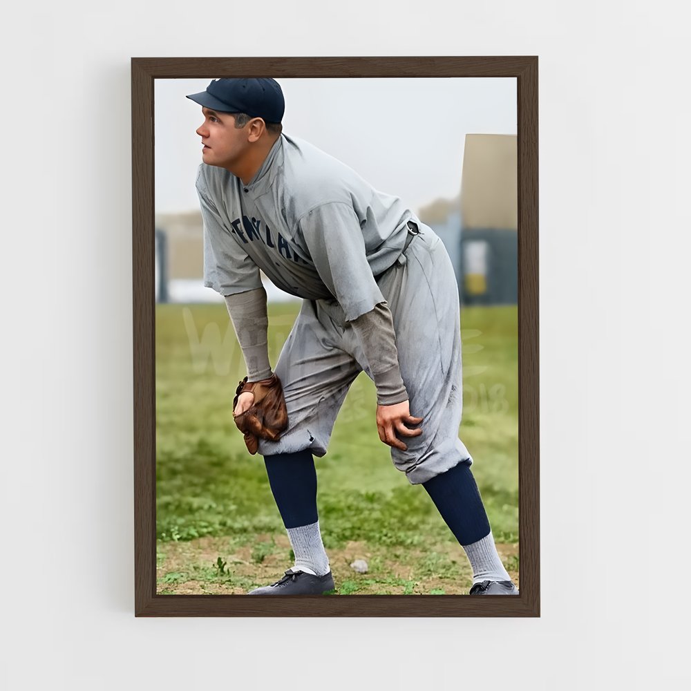 Poster Babe Ruth en Action – affiche Baseball (vue 5)